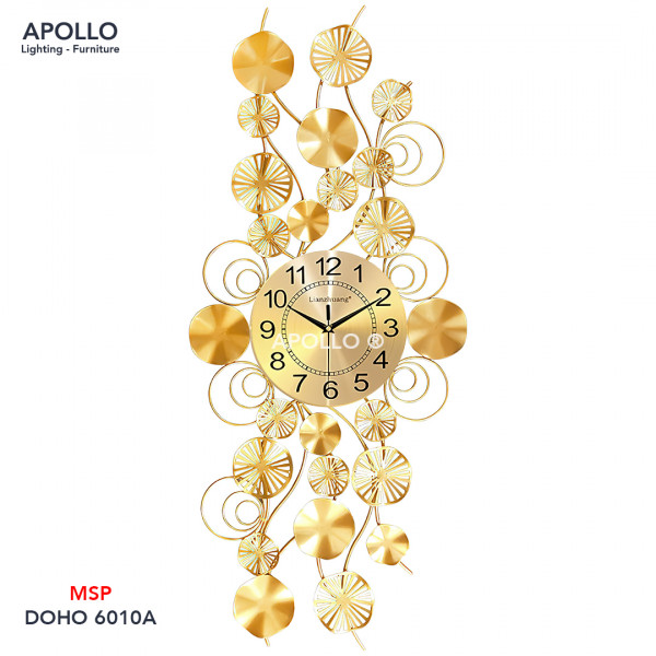 Đồng hồ Decor hoa lá dọc DOHO 6010A