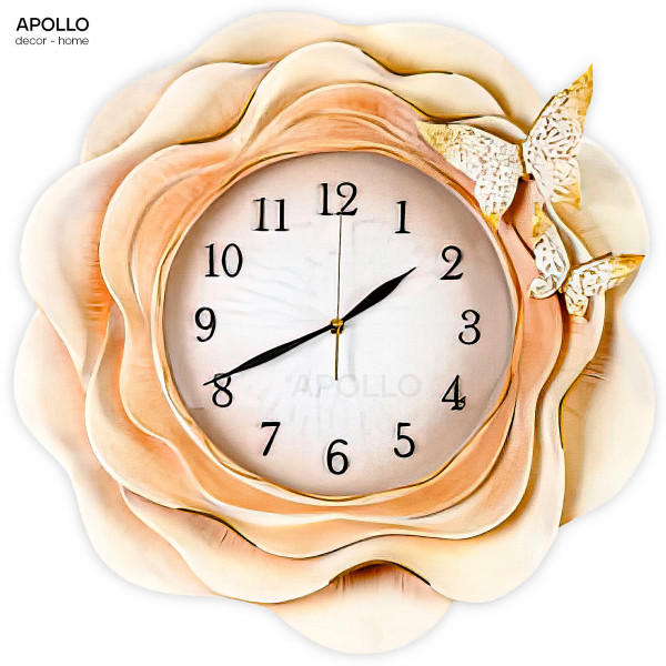 Đồng hồ nghệ thuật bông hoa Decor trang trí DOHO 6054A