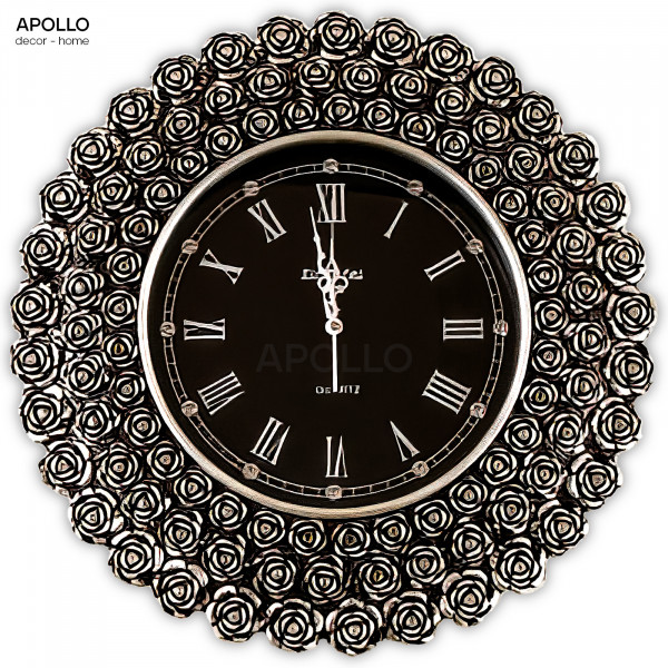 Đồng hồ Decor nghệ thuật hoa hồng nhỏ trang trí DOHO 6060A